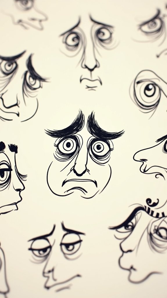 upset doodle face techniques