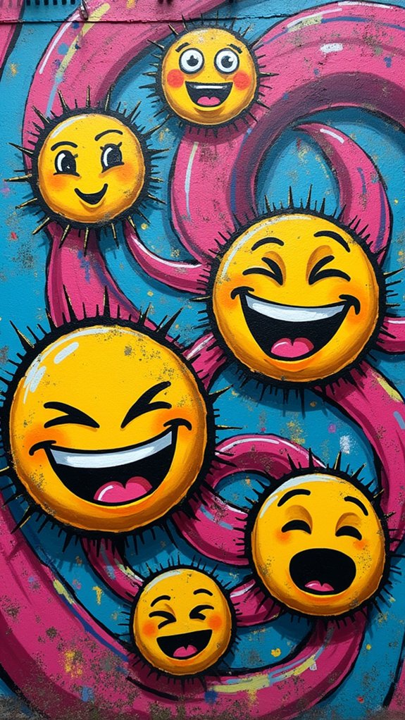 vibrant digital street art