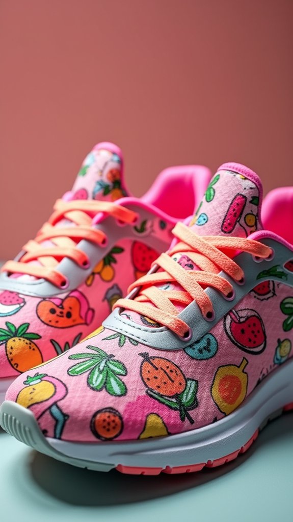 vibrant durable funky footwear
