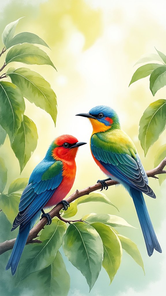 vibrant watercolor bird techniques