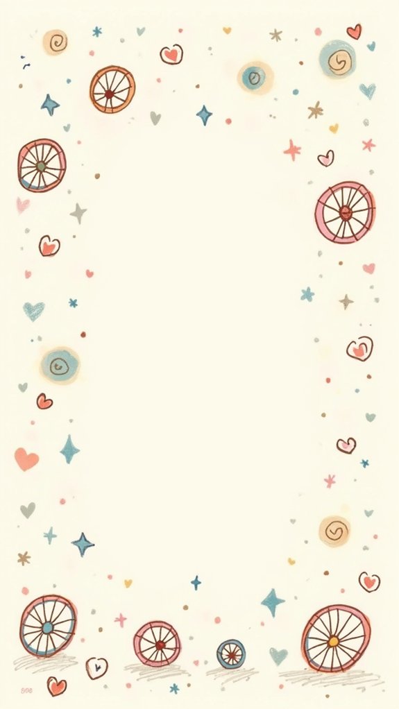 wagon wheel doodle instructions