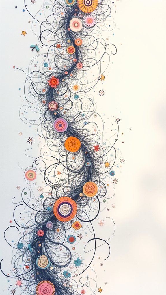 whimsical doodle flower exploration