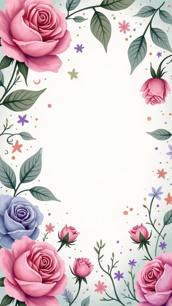whimsical rose illustration techniques