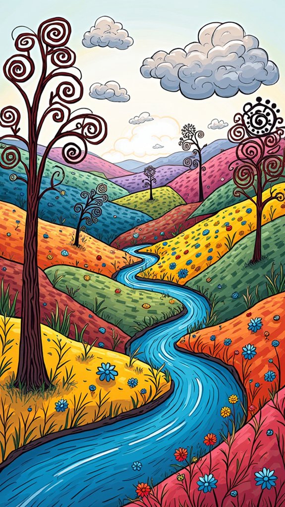 whimsical scenery and imagination