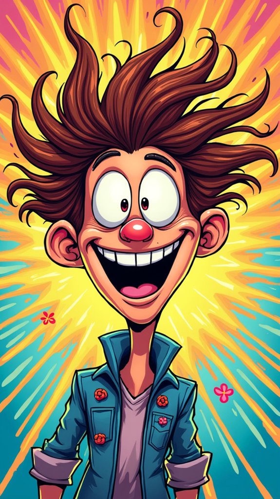 zigzag hair doodle fun