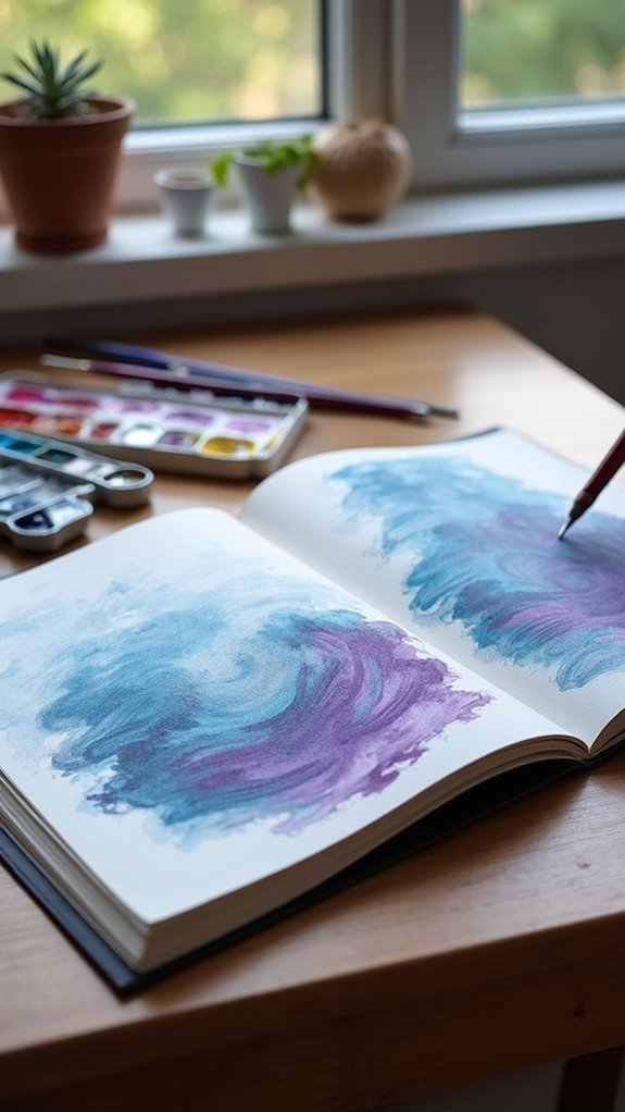 acrylic dry brushing technique