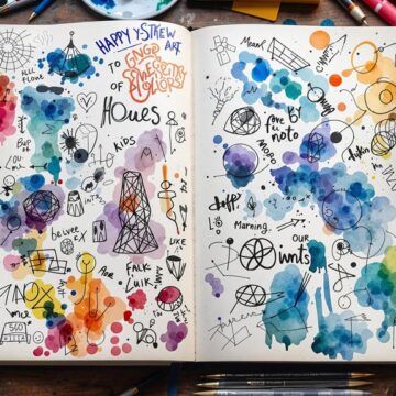 aesthetic sketchbook page ideas
