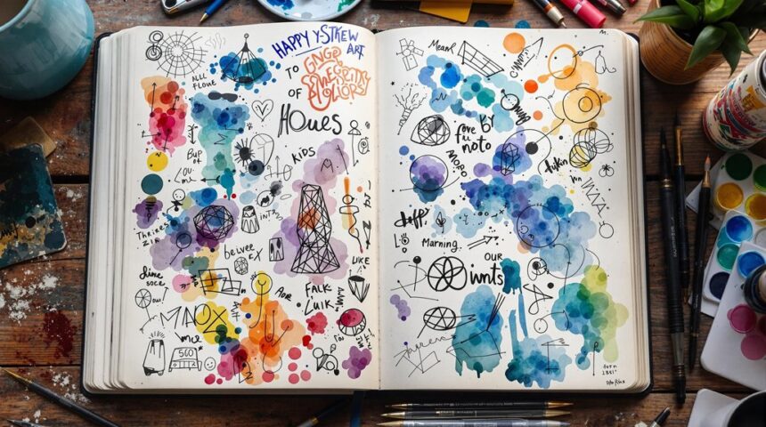 aesthetic sketchbook page ideas