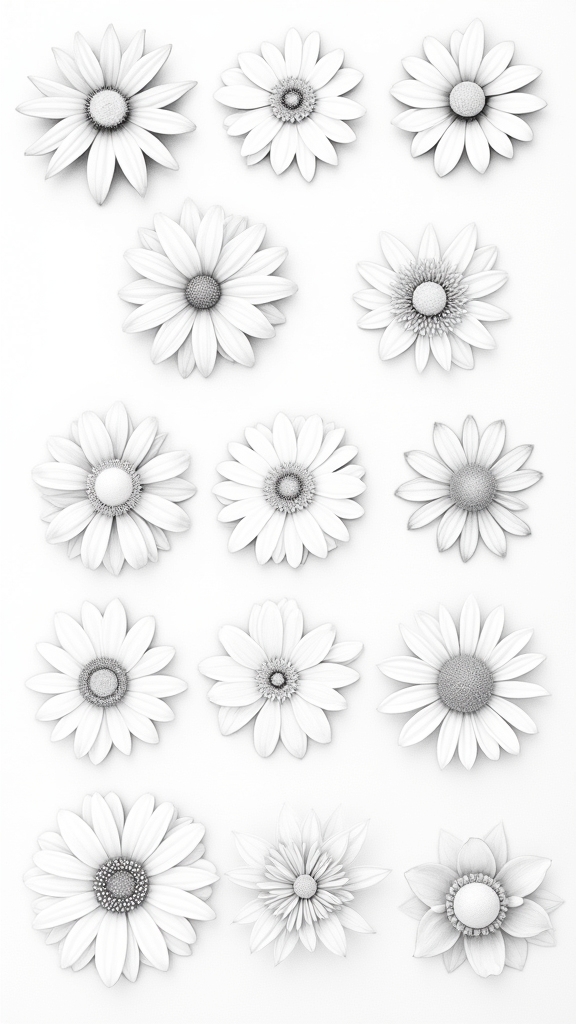balanced flower center design