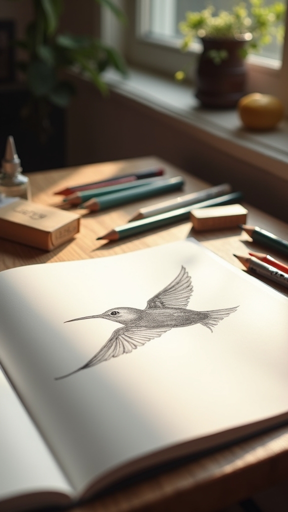 bird sketching made easy