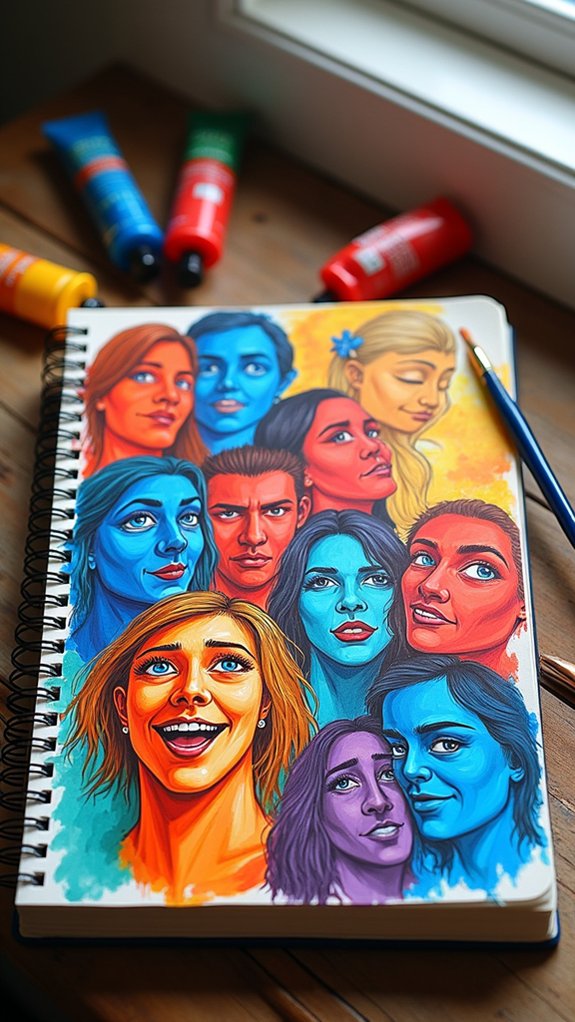 bold colors expressive emotions