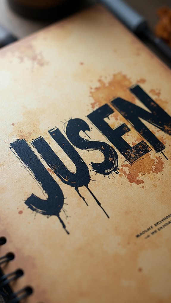 bold edgy contrasting typography