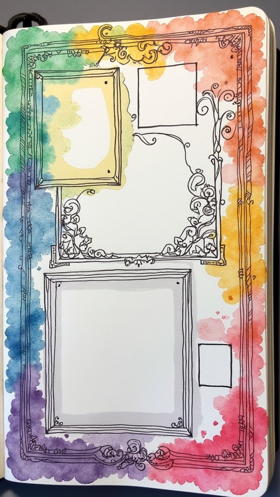 borders enhance art presentation