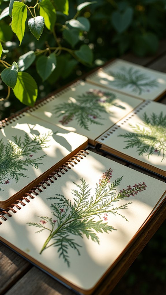 botanical art transforms notebooks