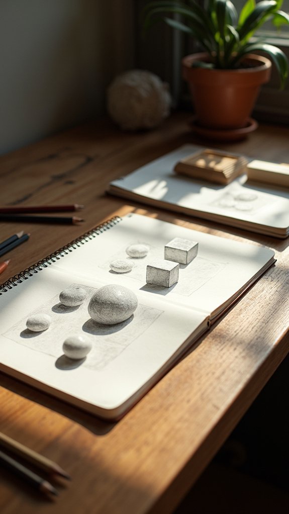 breaking down into shapes