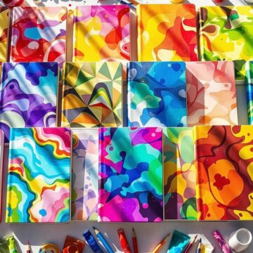 bright and cheerful sketchbook ideas
