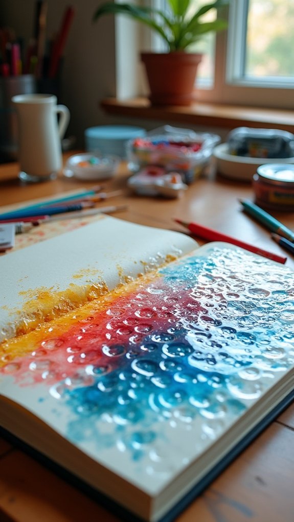 bubble wrap painting fun