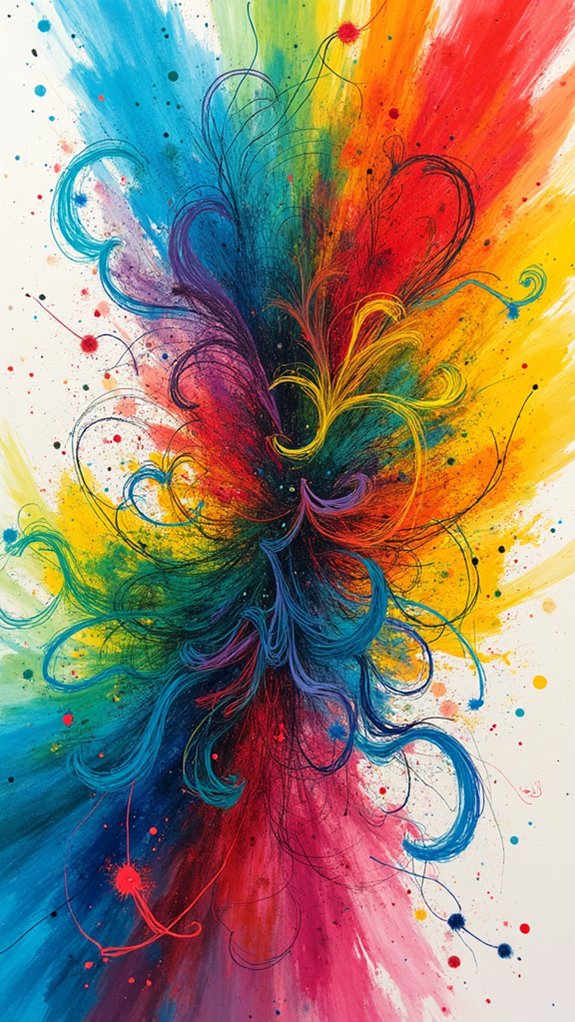 carnival inspired colorful shapes