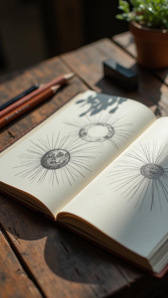 celestial sketches of contrast