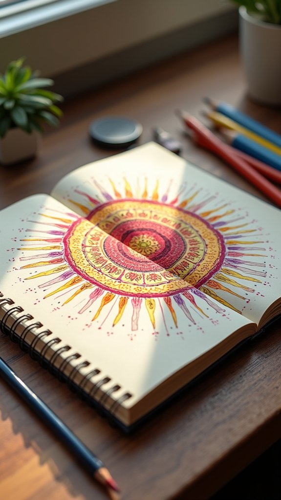 central focus radiating details