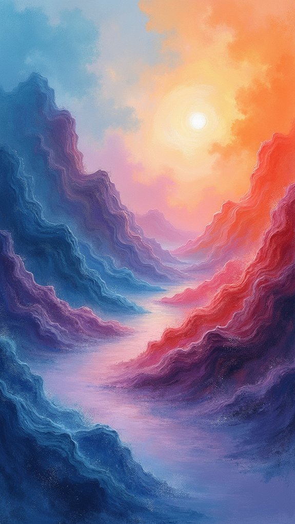 chalk pastel dreamscapes created