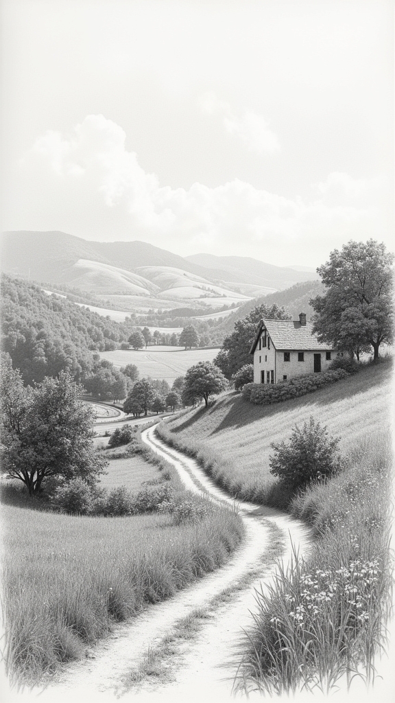 charming countryside artistic techniques