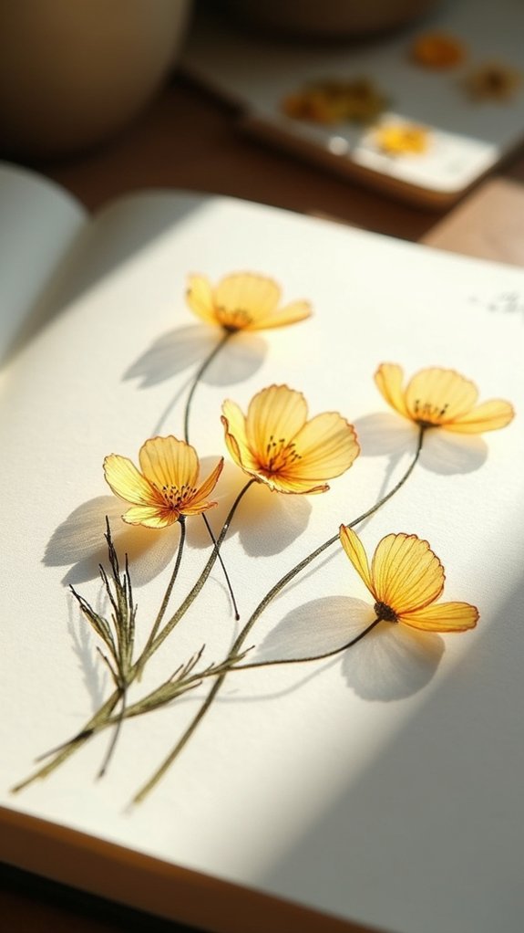 cheerful glossy buttercup blooms