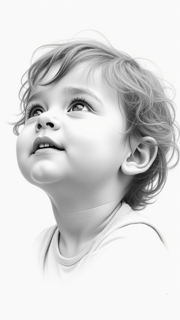 childhood wonder through gaze