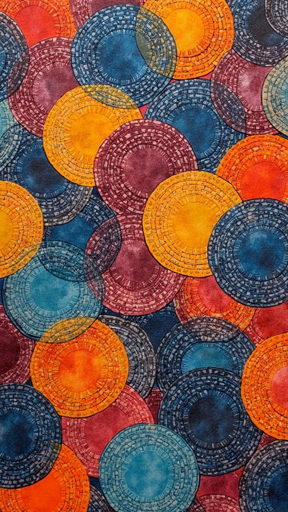circular motifs in collage