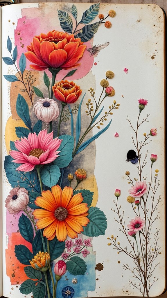 collaging with magazine cut outs
