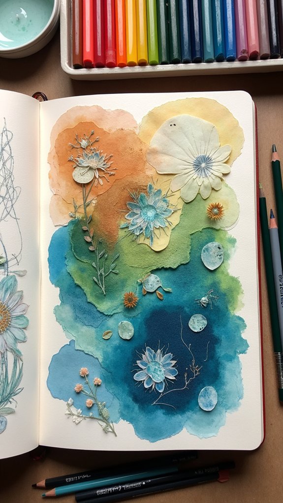 color harmony enhances collages