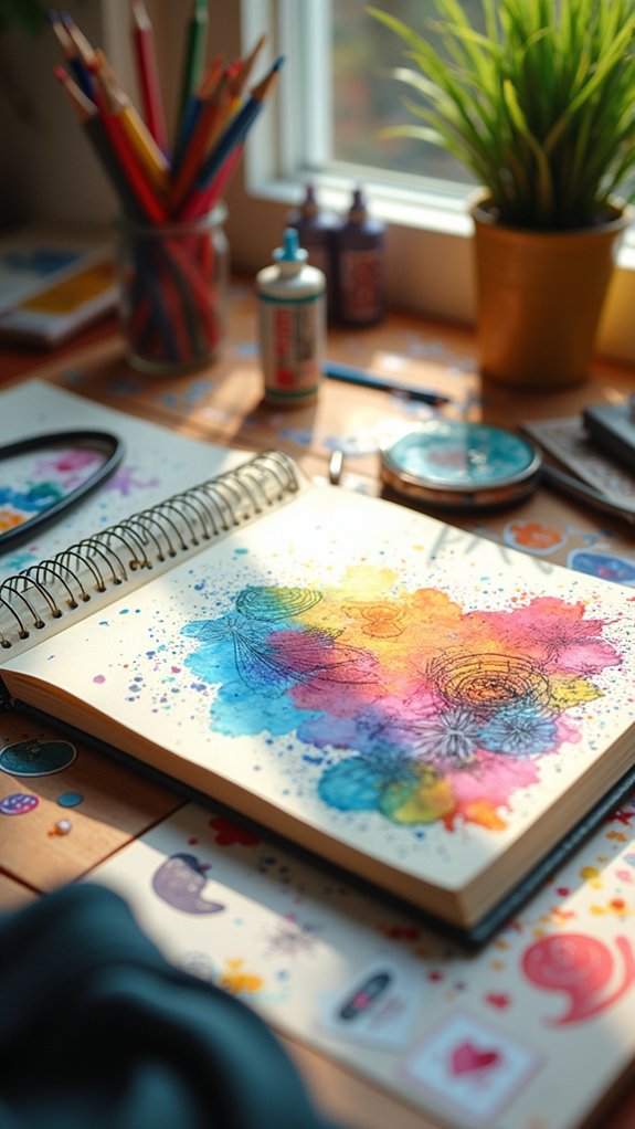 colorful accents enhance design