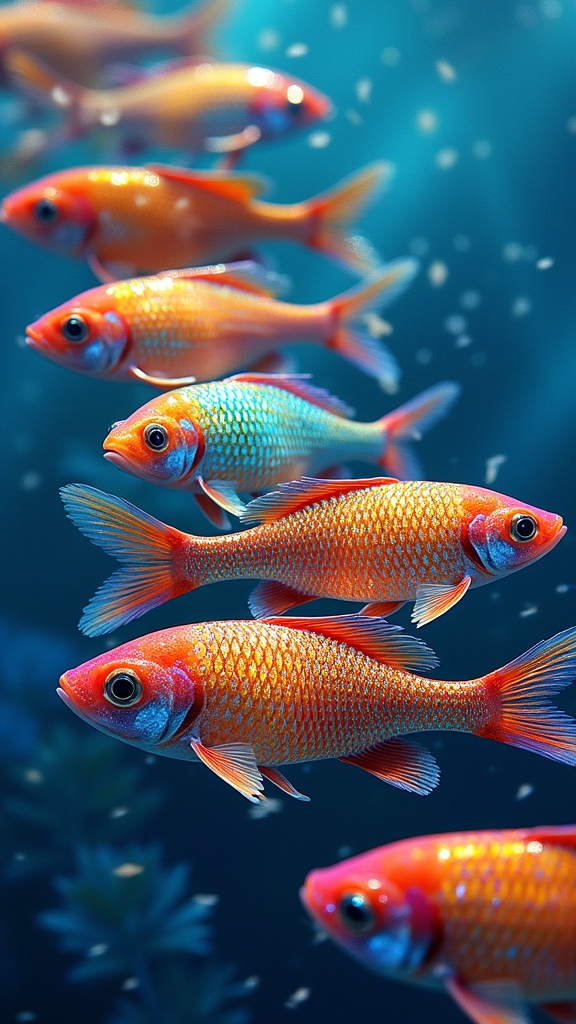 colorful fish drawing techniques