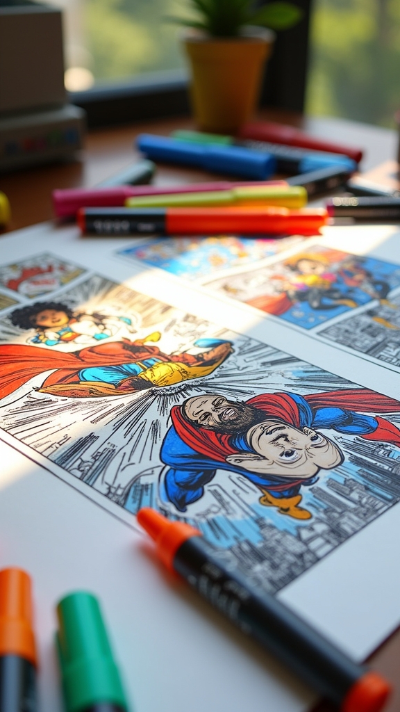 comic panel composition techniques