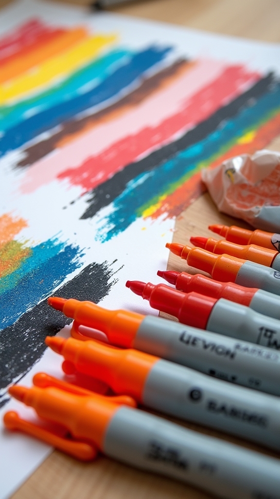 contrasting color block techniques