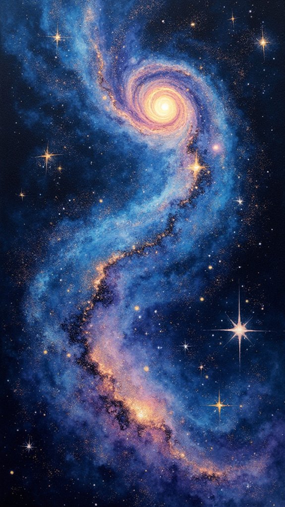 cosmic art sketchbook decoration