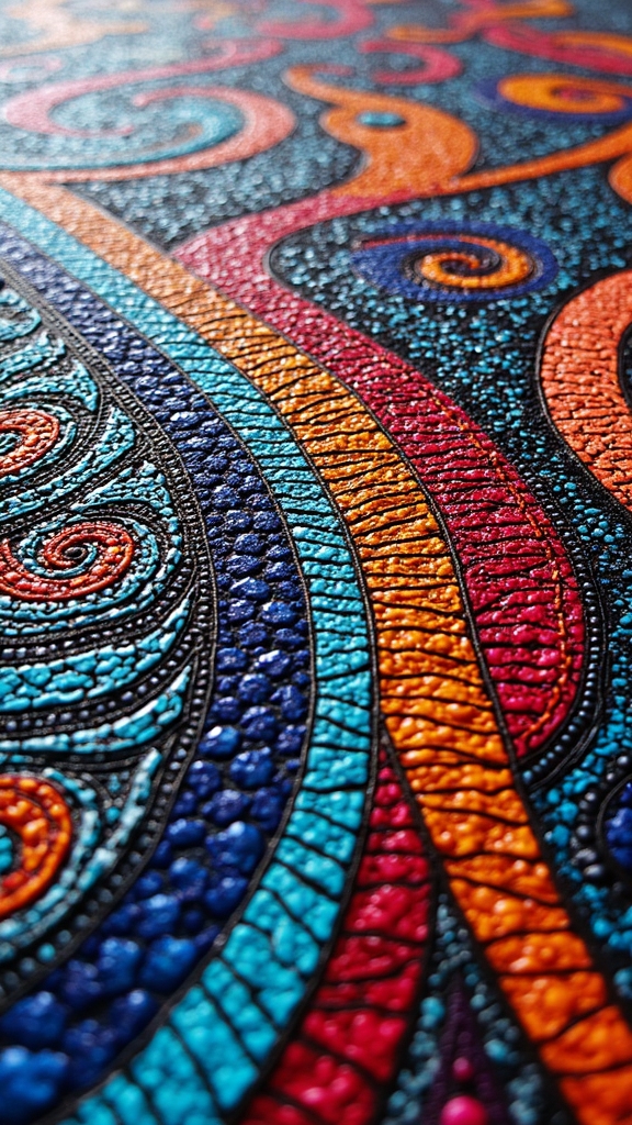 create vibrant textured patterns