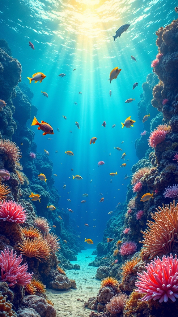 create vibrant underwater scenes