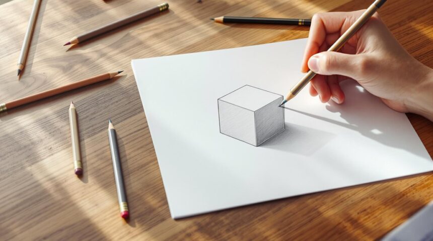 creating pencil 3d art