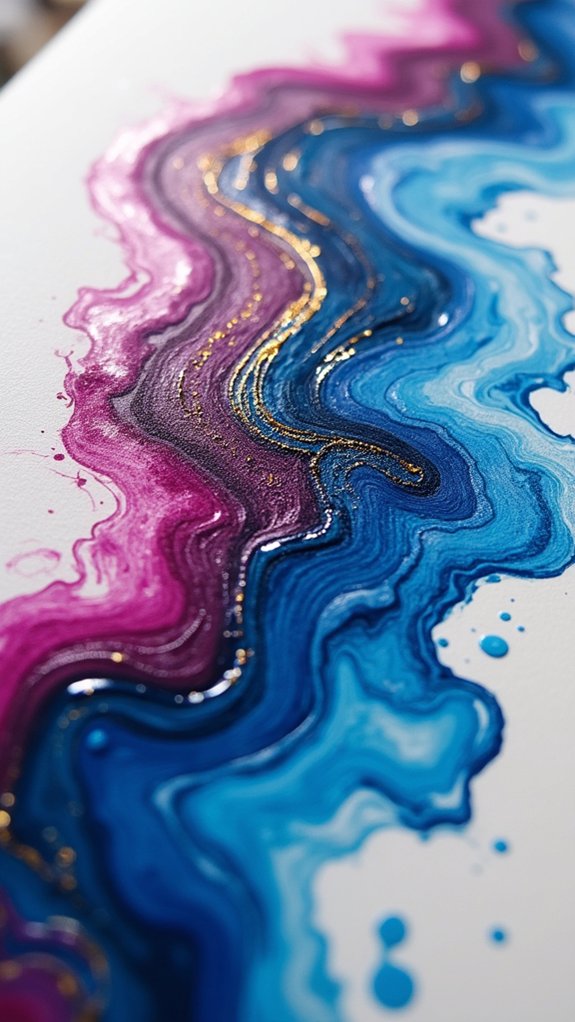 creative abstract acrylic textures