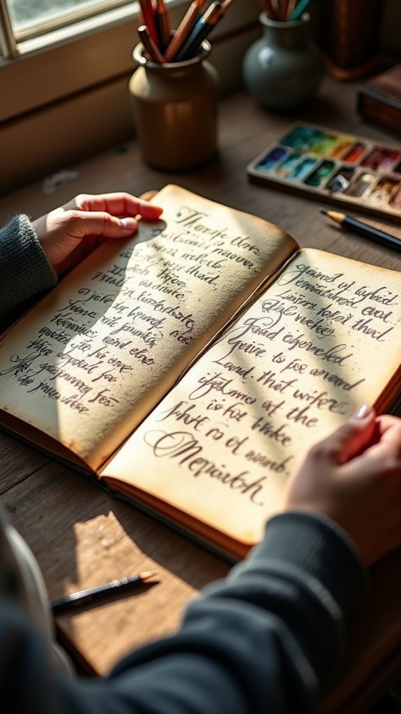 creative expression through handwriting