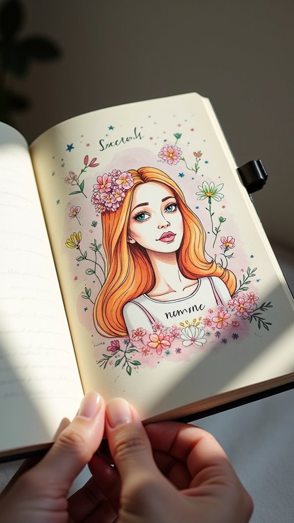 creative personal storytelling spread