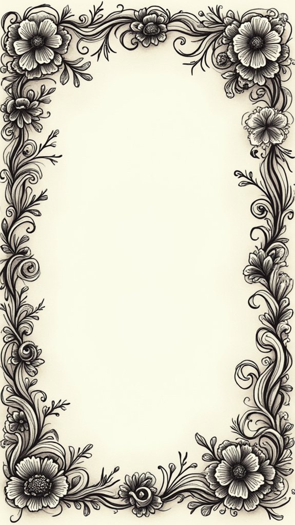 creative personalized doodle borders