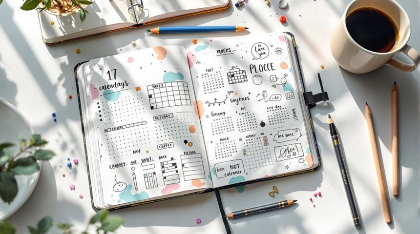 creative planning sketchbook layouts