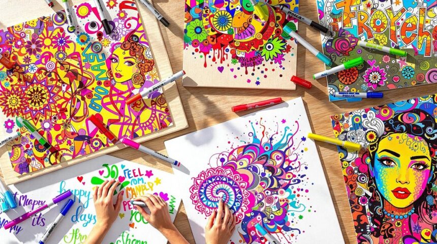 creative posca pen designs