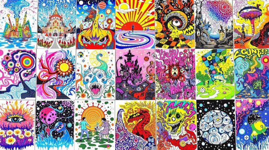 creative posca pen illustrations