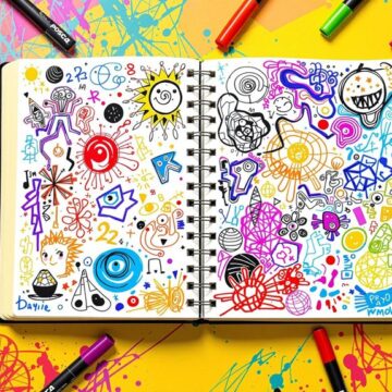 creative posca sketchbook inspiration
