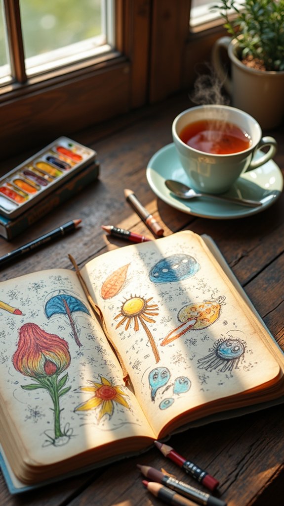 creative routine for sketching