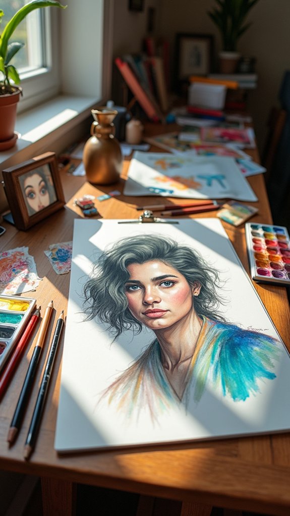 creative self portrait expression
