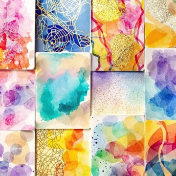 creative sketchbook background techniques